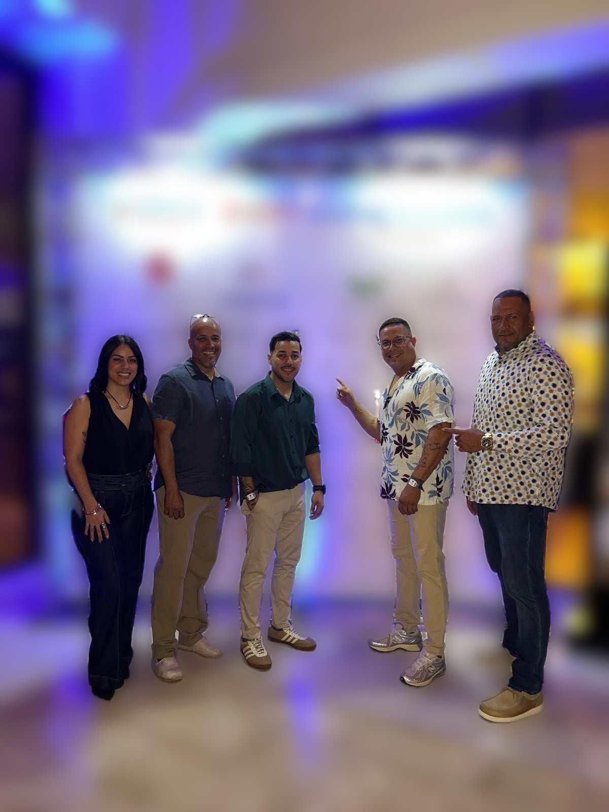 Team members together at the Liberty Foundation golf invitational event